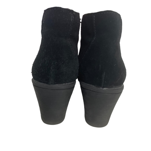 White Mountain Suede Wedge Ankle Boots 8.5 Kahlua - Picture 4 of 8